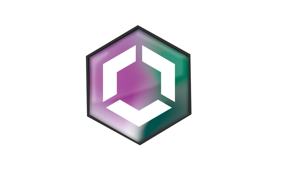 Gradient Violett grün