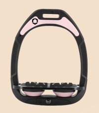 PAIRE D'ÉTRIERS GREEN COMPOSITE NOIR - ROSE CLAIR SILVER