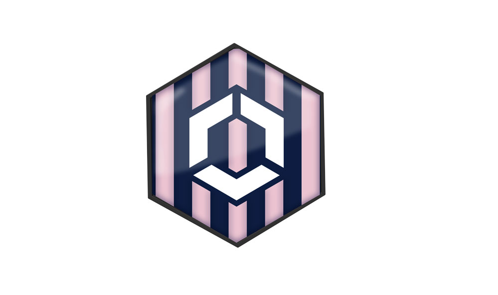 Stripes Marineblau Rosa