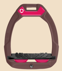 PAIRE D'ÉTRIERS SAFE-ON CHOCO FUSHIA SILVER