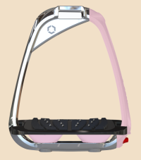 PAIRE D'ÉTRIERS IR-ON S ROSE CLAIR