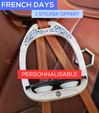 French Days - PAIRE D'ÉTRIERS GREEN COMPOSITE PERSONNALISABLE